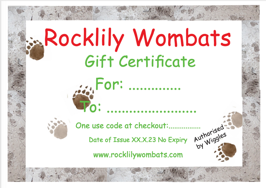 New : Customised Gift Certificate