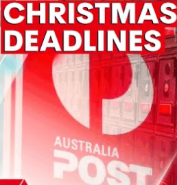 Australia Post Christmas deadlines – Rocklily Wombats