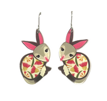 Load image into Gallery viewer, Bilby  SEarrings Made in Australia from recycled acrylic, Smyle Designs