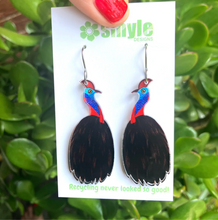 Load image into Gallery viewer, Cassowary Earrings  Made in Australia from recycled Acrylic, Smyle Designs