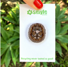 Load image into Gallery viewer, Echidna Pin  made  in Australia from recycled Acrylic,  by Smyle Designs