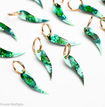 Load image into Gallery viewer, Gum blossom leaf  Greens -  By Lunar Deesigns