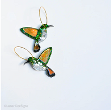 Load image into Gallery viewer, Howard the (Mangrove) Hummingbird - Special Edition  + Hoops,  Lunar Deesigns last one !
