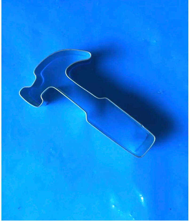 Hammer Cookie Cutter Australian made tin plate Rocklily Wombats