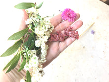 Load image into Gallery viewer, Bunny running Rose Gold Chunky Glitter on  Rose Gold  Hoops By Dianna