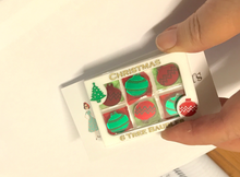 Load image into Gallery viewer, Christmas Crackers Box Brooch - White By Martini Slippers  Interactive