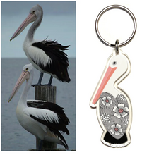 Load image into Gallery viewer, Pelican  Keyring Made in Australia from recycled acrylic, Smyle Designs