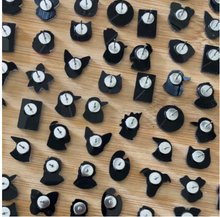 Load image into Gallery viewer, Gang Gang Cockatoo Studs  Made in Australia from recycled Acrylic, Smyle Designs