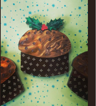 Load image into Gallery viewer, Christmas Panettone Brooch  By Martini Slippers