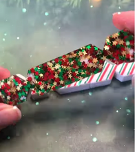 Load image into Gallery viewer, Christmas Crackers Brooch - STARS  Brooch  By Martini Slippers INTERACTIVE BROOCH