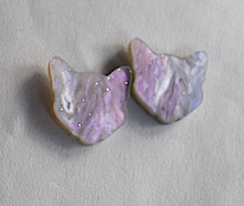 Load image into Gallery viewer, $6  Moggy head studs   By Rocklilywombats