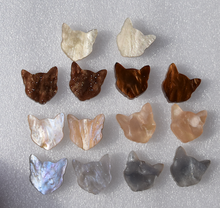 Load image into Gallery viewer, Cat head studs $6  By Rocklilywombats