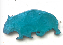 Load image into Gallery viewer, Marbled  wombat Brooch&#39;s chose your wombat! Hand painted by Dianna