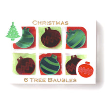 Load image into Gallery viewer, Christmas Tree Bauble Box Brooch  By Martini Slippers  Interactive