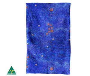 Alma Granites Aboriginal design tea towel, made in Australia