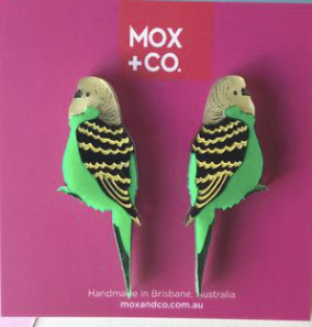 Budgie Green studs  by Mox + co