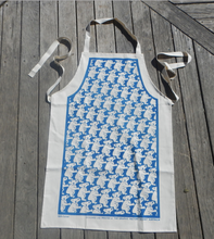 Load image into Gallery viewer, Koala Dark Blue Print Cotton Drill Apron made in Australia