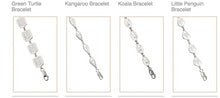 Load image into Gallery viewer, Bracelet Sterling Silver 8 Footprints 19 cm long, Bushprints Jewllery