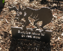Load image into Gallery viewer, Bunyip  Rusted steel Garden Art  By Dianna at Rocklilywombats (includes postage in Aust) International freight extra