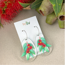 Load image into Gallery viewer, Gum leaf blossom Ellie - Statement Hoops, By Liv