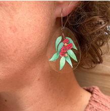 Load image into Gallery viewer, Gum leaf blossom Ellie - Statement Hoops, By Liv