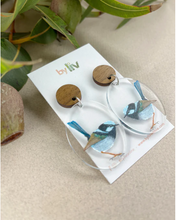 Load image into Gallery viewer, Blue Wren Finn - Statement Dangles, By Liv
