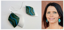 Load image into Gallery viewer, Feather Earrings Winds, Aboriginal designs, Allegria Designs