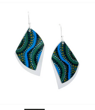Load image into Gallery viewer, Feather Earrings Winds, Aboriginal designs, Allegria Designs