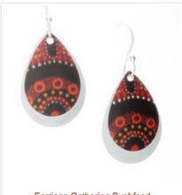Load image into Gallery viewer, Gathering Bushfood Earrings, Aboriginal designs, Allegria Designs