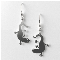 Gecko earrings allgeria rocklilywombats