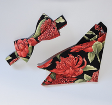 Load image into Gallery viewer, Warratah Unique Bow Tie   By Rocklilywombats