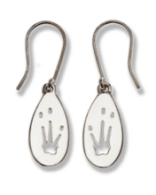 Load image into Gallery viewer, Bilby Silver Footprint Earrings – Bushprints