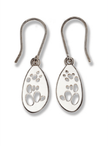 Possum Silver Footprint Earrings â€“ Bushprints
