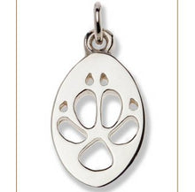Load image into Gallery viewer, Dingo Silver Footprint Pendant – Bushprints