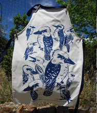 Load image into Gallery viewer, Kookaburra blue print Apron