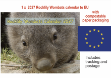 Load image into Gallery viewer, 1 X 2027 Rocklily wombats  Calendars ONLY To EU includes TRACKED postage, compostable shipping bag