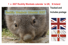 Load image into Gallery viewer, 1 X 2027 Rocklily wombats  Calendars ONLY.  To UK,  N Ireland includes TRACKED postage