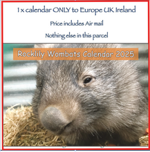 Load image into Gallery viewer, 1  x 2025 Calendar ONLY by Rocklily wombats  INCLUDES POSTAGE TO:  UK IRELAND EU