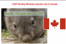 Load image into Gallery viewer, Can: 1 X 2027 Rocklily Wombats Calendar ONLY. To Canada  Includes TRACKED  postage  Due 1st August