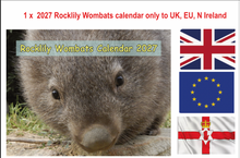 Load image into Gallery viewer, 1 X 2027 Rocklily Womats Calendar ONLY. To UK, EU N Ireland includes TRACKED postage