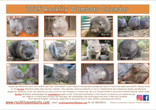 Load image into Gallery viewer, 1  x 2025 Calendar ONLY by Rocklily Wombats