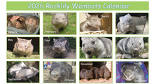 Load image into Gallery viewer, 2026 Calendar Set of 12  Quality Blank wombat photo card with envelope 15% off deal