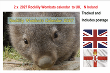 Load image into Gallery viewer, 2 X 2027 Rocklily wombats  Calendars ONLY.  To UK,  N Ireland includes TRACKED postage