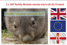 Load image into Gallery viewer, 3 X 2027 Rocklily wombats  Calendars ONLY.  To UK, EU N Ireland includes TRACKED postage  due 1st august