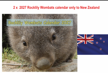 Load image into Gallery viewer, 2 X 2027 Rocklily Wombats Calendar only. To New Zealand includes  TRACKED postage due 1st August