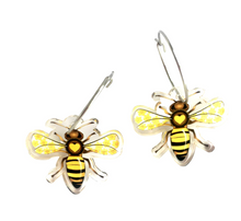 Load image into Gallery viewer, Bee Earrings  Made in Australia from recycled Acrylic, Smyle Designs