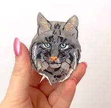 Load image into Gallery viewer, Billy the Bobcat Brooch by Daisy Jean.