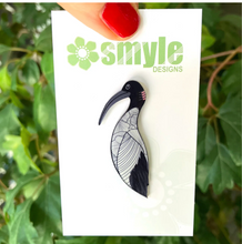 Load image into Gallery viewer, Bin Chicken Pin  Made in Australia from recycled Acrylic, Smyle Designs