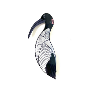 Bin Chicken , White Ibis Pin  Made in Australia from recycled acrylic, Smyle Designs