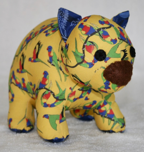 Birdie Wombat toy Plushy made in Australia Suitable for under 3 yrs